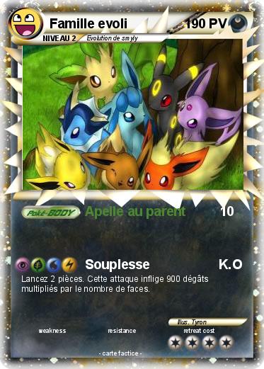 Pokemon Famille evoli