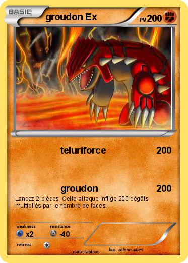 Pokemon groudon Ex
