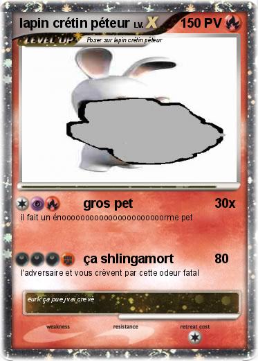 Pokemon lapin crétin péteur