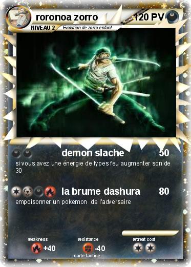 Pokemon roronoa zorro