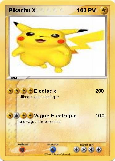 Pokemon Pikachu X                          1