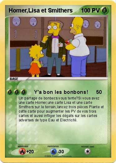 Pokemon Homer,Lisa et Smithers