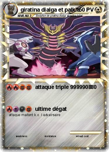 Pokemon giratina dialga et palkia