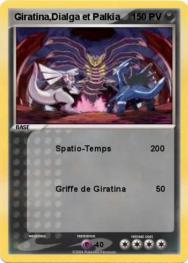 Pokemon Giratina,Dialga et Palkia