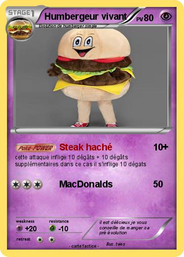 Pokemon Humbergeur vivant