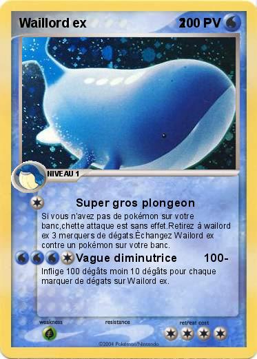 Pokemon Waillord ex                          2