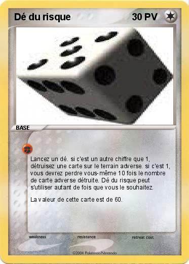 Pokemon Dé du risque