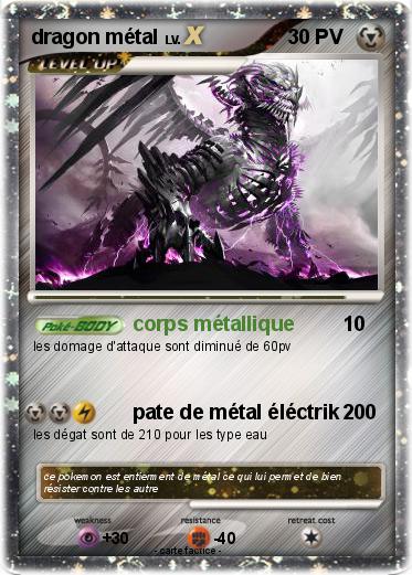 Pokemon dragon métal