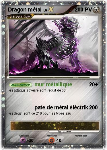 Pokemon Dragon métal