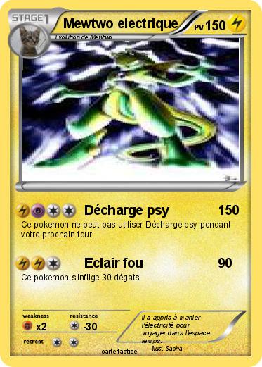 Pokemon Mewtwo electrique