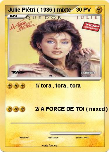 Pokemon Julie Piétri ( 1986 ) mixte