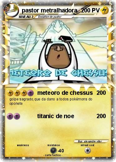 Pokemon pastor metralhadora