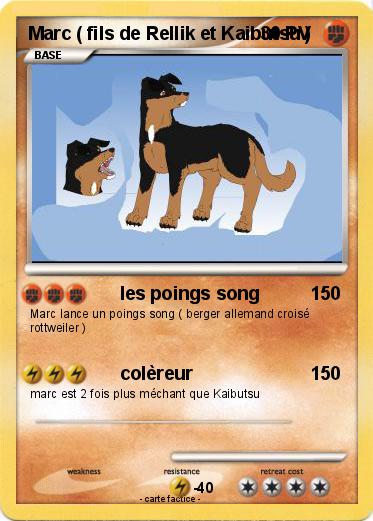 Pokemon Marc ( fils de Rellik et Kaibutsu )