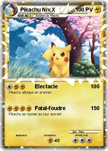 Pokemon Pikachu Niv.X