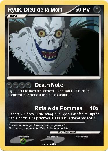 Pokemon Ryuk, Dieu de la Mort