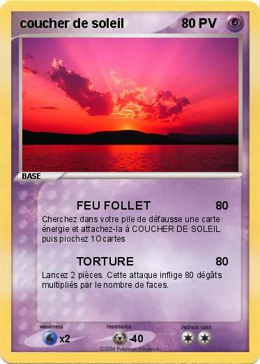 Pokemon coucher de soleil