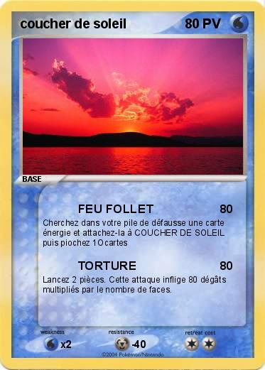 Pokemon coucher de soleil