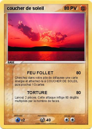 Pokemon coucher de soleil