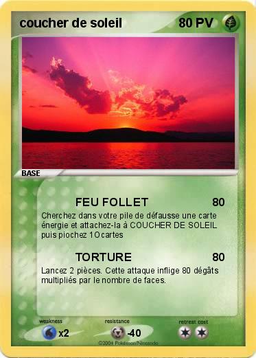 Pokemon coucher de soleil