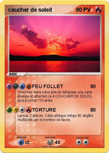 Pokemon coucher de soleil