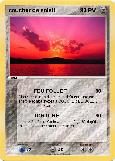 Pokemon coucher de soleil