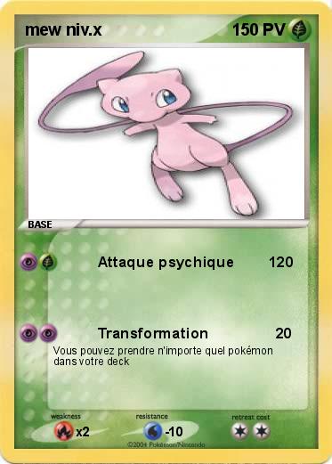 Pokemon mew niv.x                                       