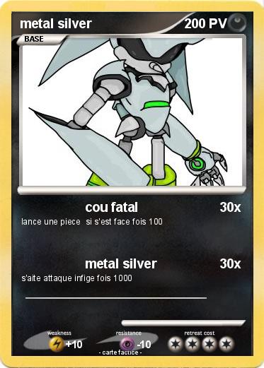 Pokemon metal silver