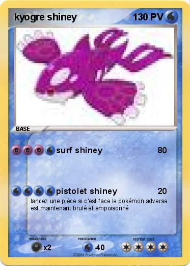 Pokemon kyogre shiney