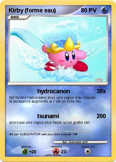 Pokemon Kirby (forme eau)