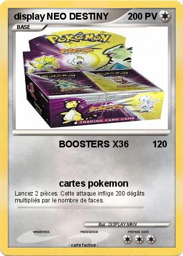 Pokemon display NEO DESTINY