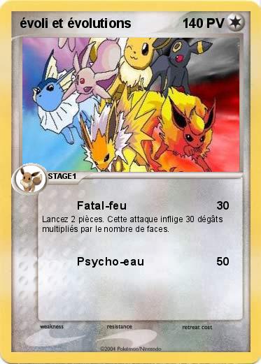 Pokemon évoli et évolutions