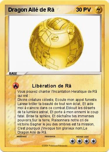 Pokemon Dragon Ailé de Râ             