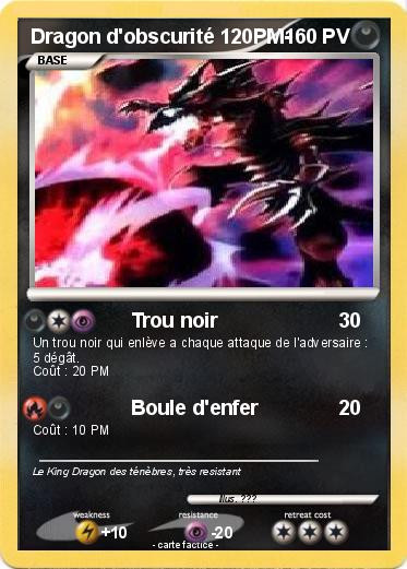 Pokemon Dragon d'obscurité 120PM-