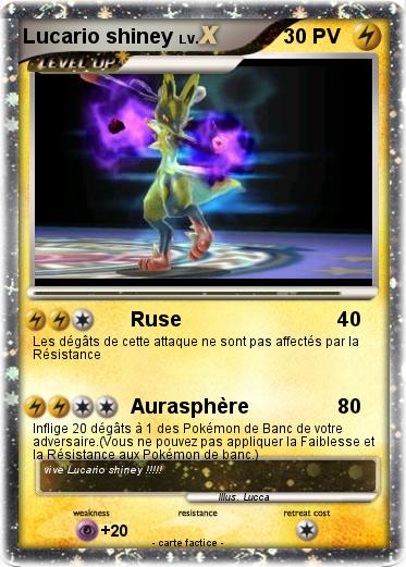 Pokemon Lucario shiney