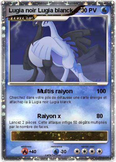 Pokemon Lugia noir Lugia blanck
