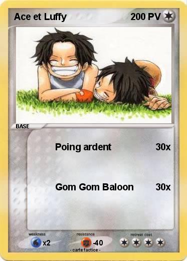 Pokemon Ace et Luffy