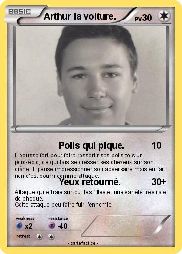 Pokemon Arthur la voiture.