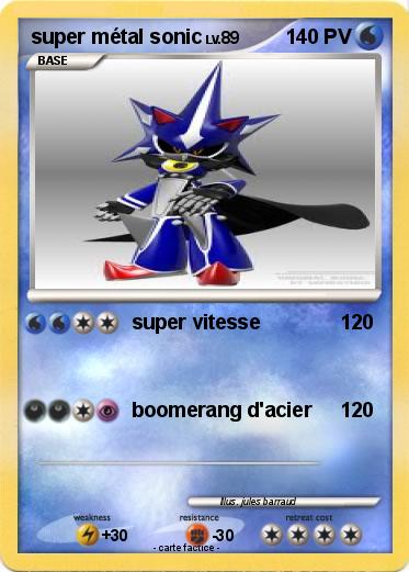 Pokemon super métal sonic