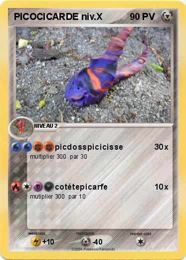 Pokemon PICOCICARDE niv.X