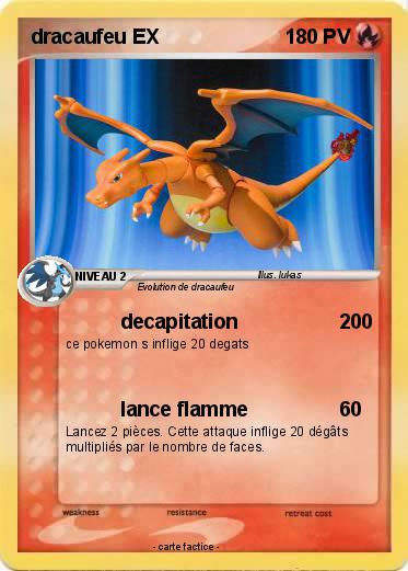 Pokemon dracaufeu EX
