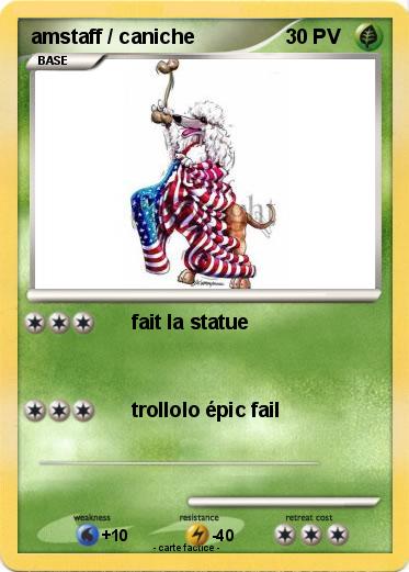 Pokemon amstaff / caniche