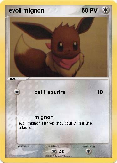 Pokemon evoli mignon