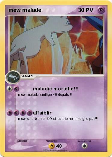 Pokemon mew malade