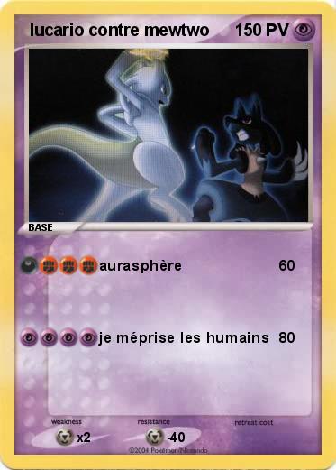 Pokemon  lucario contre mewtwo