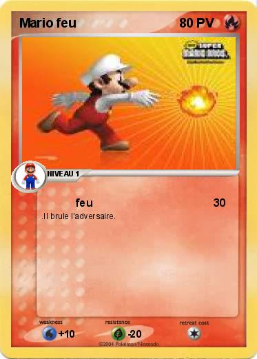 Pokemon Mario feu