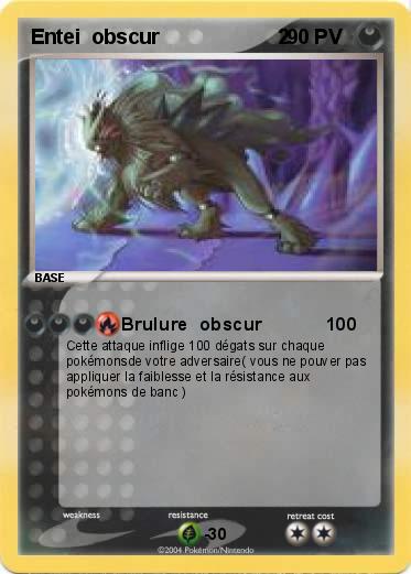 Pokemon Entei  obscur                     2