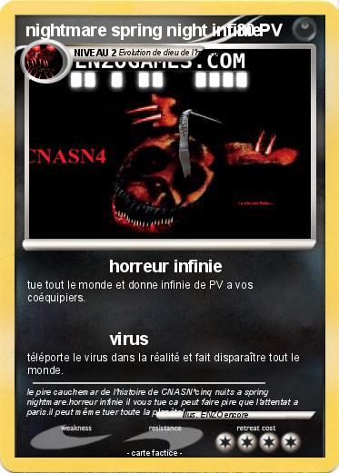 Pokemon nightmare spring night infinie