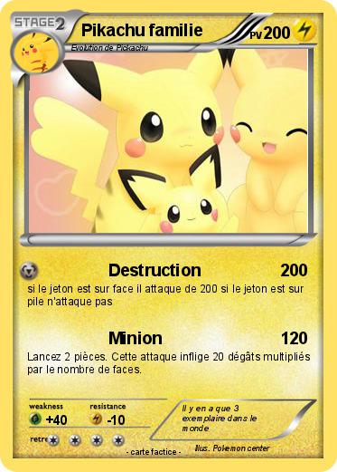 Pokemon Pikachu familie