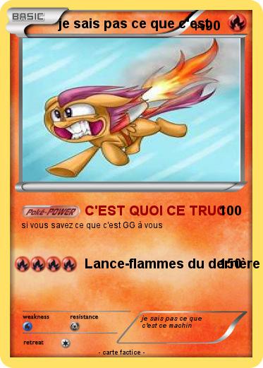 Pokemon je sais pas ce que c'est
