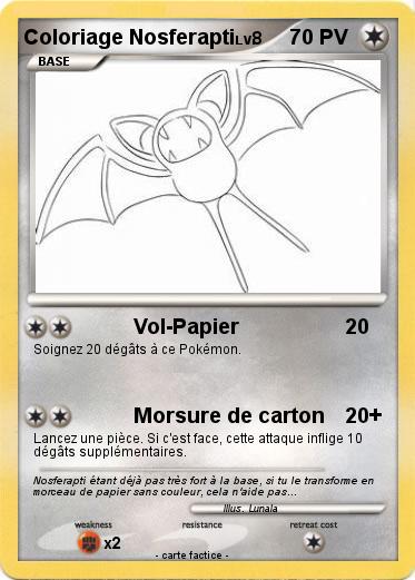Pokemon Coloriage Nosferapti